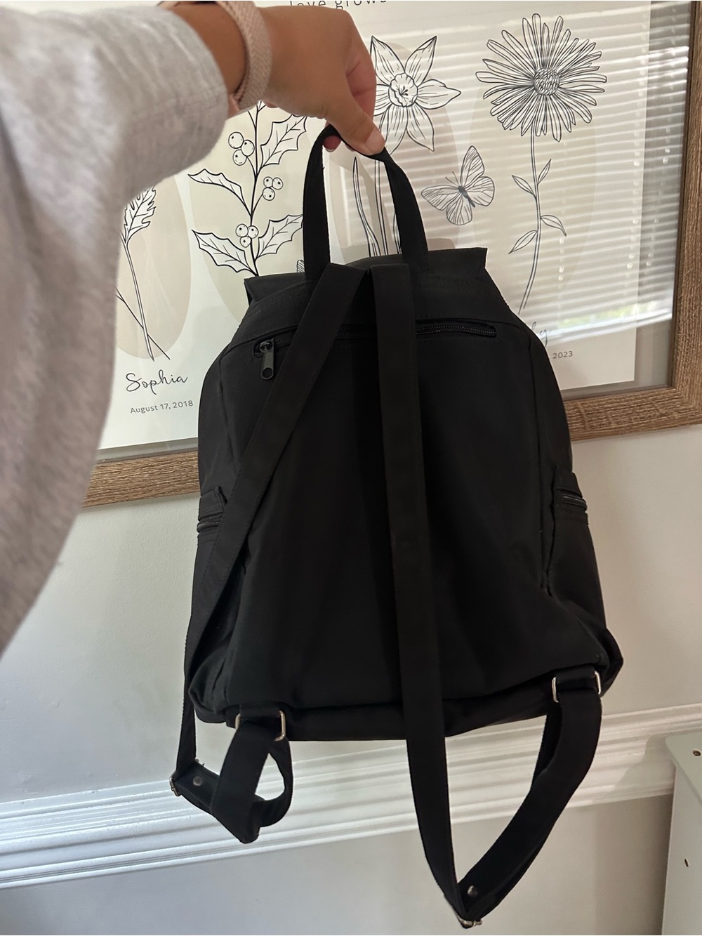Prada Black Nylon Backpack with Silver Hardware - Picture 9 of 11